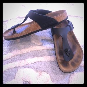 Women’s Gizeh Black Birkenstock Sandals 37